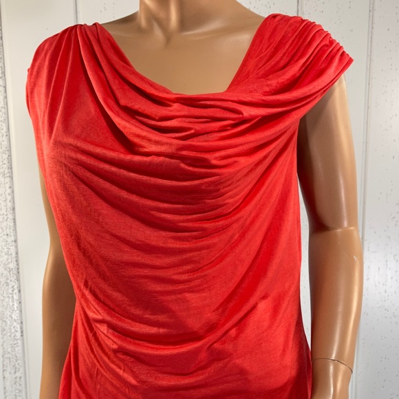 *Laundry by Shelli Segal Women's Layered Draped Sleeveless Top Sz L - Picture 10 of 10